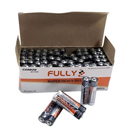 Fully AAA 1.5V İnce Kalem Pil 1Paket - 60Adet