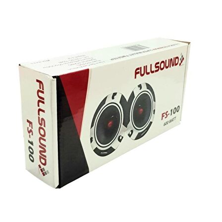 FullSound FS-100 10cm 600Watt Dome Tweeter Takımı