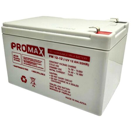 Energy Promax 12Volt 12Amper Akü 12V 12AH
