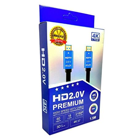 FULLY 4Kx2K 60Hz UHD 2.0V 1.5Metre HDMI Kablo