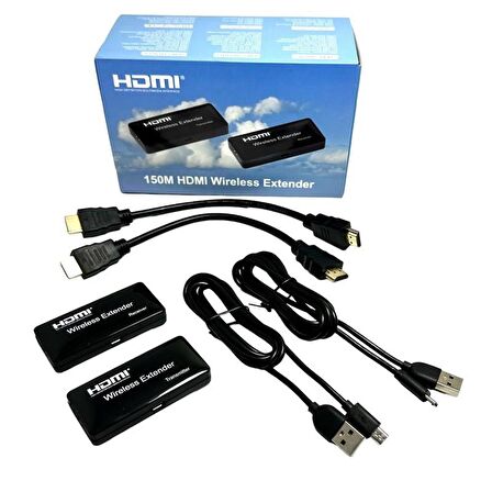 Novacom NVC-HDWE150 HDMI Extender Wireless Transmitter Görüntü ve Ses Aktarıcı