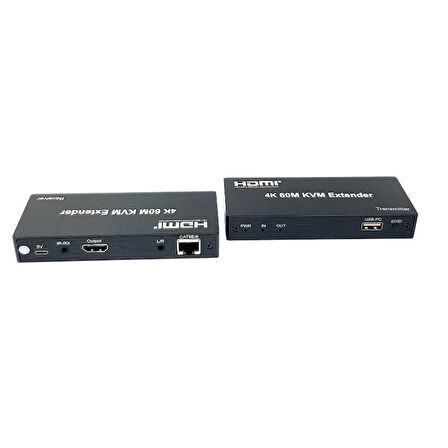 Novacom 4K 60Metre HDMI+USB+IR To Cat6 KVM Extender