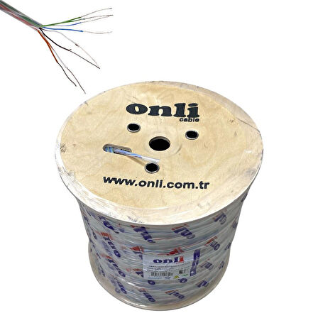 Onli 500Mt 23AWG UTP CAT6 Network Kablosu Şeffaf Yerli Üretim