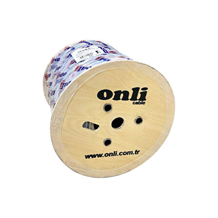 Onli 500Mt 23AWG UTP CAT6 Network Kablosu Şeffaf Yerli Üretim