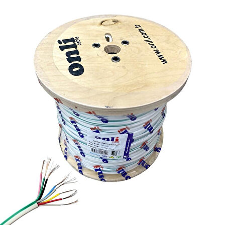 Onli DT8 Alarm Diafon Kablosu 0.22mm 8Canlı 500Metre