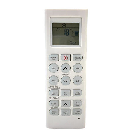 BEKO Klima Kumandası - Türkçe Tuş takımlı