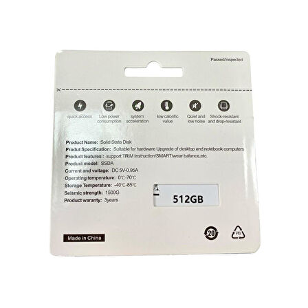 Baff 512GB SSD Harddisk