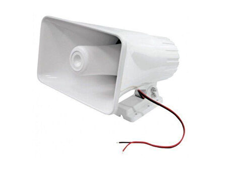 Pazarcı Ses Sistemi Takım Set 12V Amfi+30W Horn Hoparlör+Mikrofon