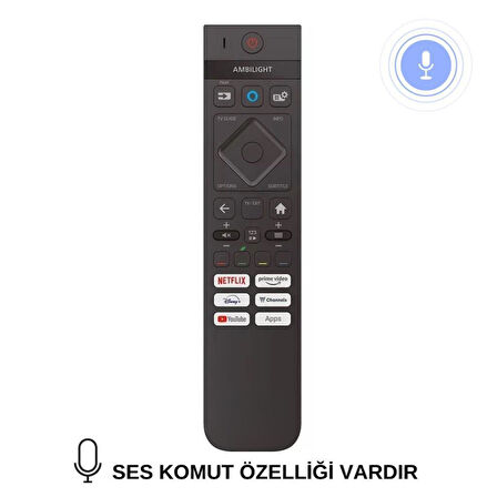 PHILIPS The One The Xtra Serisi Amblight Tv Kumanda - Ses komutlu