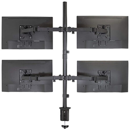 Sline M054 13-27'' Hareketli Dört Kollu Masa Üstü Monitör Standı