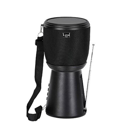 Rose SP-601 El Fenerli Taşınabilir Solar Şarjlı Bluetooth FM Radyo Hoparlör - Siyah