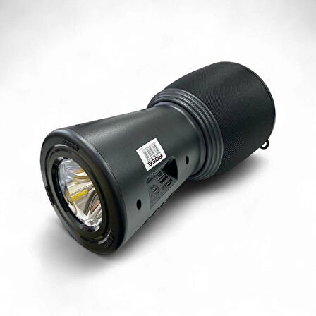 Rose SP-601 El Fenerli Taşınabilir Solar Şarjlı Bluetooth FM Radyo Hoparlör - Siyah