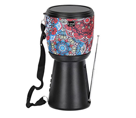 Rose SP-601 El Fenerli Taşınabilir Solar Şarjlı Bluetooth FM Radyo Desenli Hoparlör