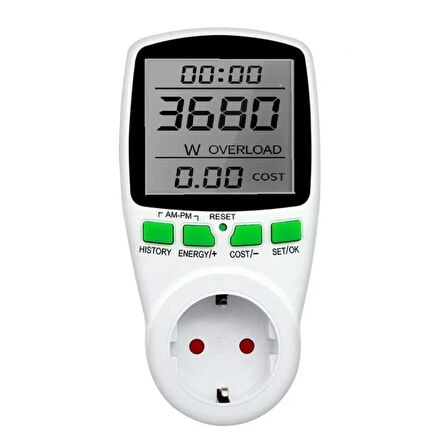 S-Line DT-WT1 Priz Tipi Wattmetre