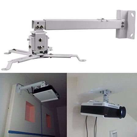 electroon 30-60cm Ayarlanabilir Teleskopik Projeksiyon Tavan Askı Aparatı