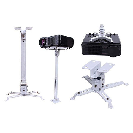 electroon 30-60cm Ayarlanabilir Teleskopik Projeksiyon Tavan Askı Aparatı