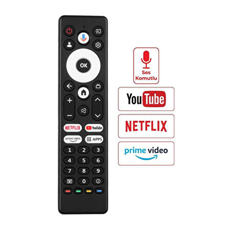 Grundig 55 GKU 700 Netflix-Youtube-Prime-APPS Lcd Led Tv Kumanda - Ses Komutlu