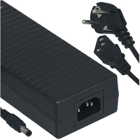 Hightek HT-1515E 24Volt 5Amper Plastik Kasa Adaptör 5.5x2.5mm Jak Fişli