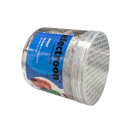 electroon Şeffaf CAT6 EZRJ45 Açık Uçlu Soket 8P/8C - 100Adet