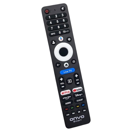 Onvo Google TV Orjinal Logolu Kumanda Live TV Tuşlu - Ses Komutsuz
