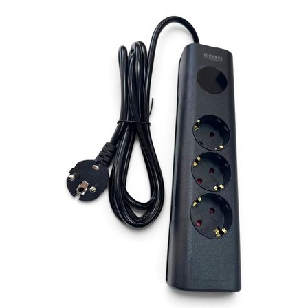 Eurobox SH-4631 3'lü 2Metre Kablolu Akım Korumalı Grup Priz