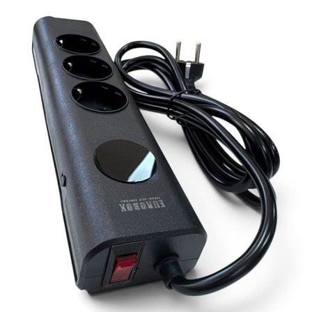 Eurobox SH-4631 3'lü 2Metre Kablolu Akım Korumalı Grup Priz