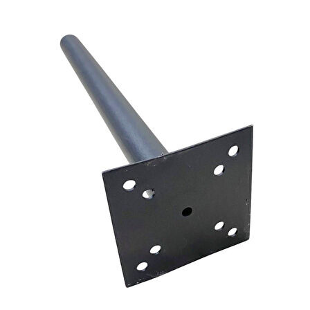 Antenci 50cm Düz Anten Borusu 40mm - Siyah