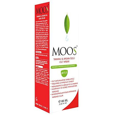 Moos Tamanu Ve Argan Özlü Cilt Kremi 60 Ml.