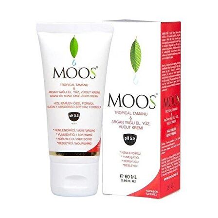 Moos Tamanu Ve Argan Özlü Cilt Kremi 60 Ml.