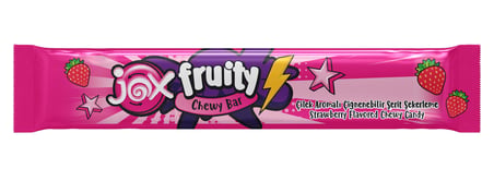 JOX Fruity Chewy Bar Çilek Aromalı Çiğnenebilir Şekerleme
