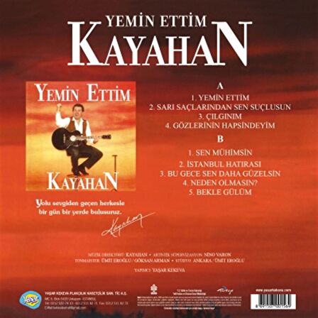 Kayahan- Yemin Ettim  (Plak)  