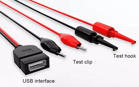 PSU Interface Arayüz Test Kablosu Banana Timsah Krokodil Usb