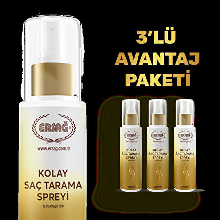 3'LÜ KOLAY SAÇ TARAMA SPREYİ-YETİŞKİNLER İÇİN 200 ML