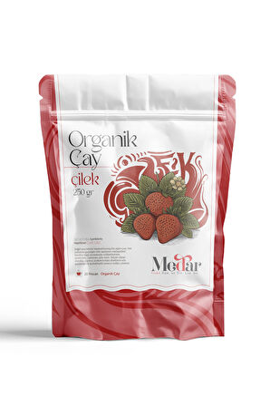 Gerçek Meyve Parçacıklı Organik Çilek Çayı 250 gr