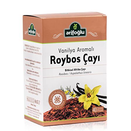 Arifoğlu Vanilyalı Organik Bardak Poşet Bitki Çayı 40'lı 