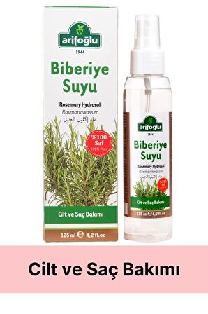 Arifoğlu Biberiye Suyu 125mL - Rosemary Hydrosol - Biberiye Hidrosölü