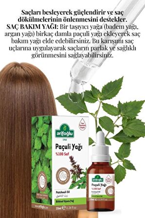 Arifoğlu Paçuli Yağı Saf 10ml Patchouli Essential Oil