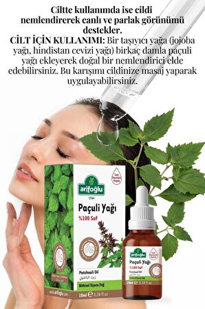 Arifoğlu Paçuli Yağı Saf 10ml Patchouli Essential Oil