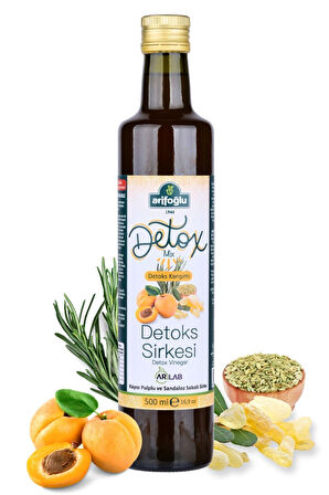 Detoks Sirkesi Kayısı Pulplu ve Sandaloz Sakızlı Sirke 500ml İÇİLEBİLİR. Detox Vinegar