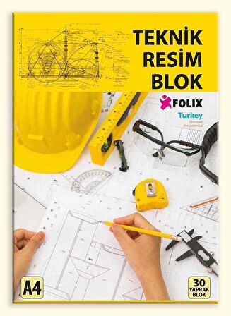 TEKNİK RESİM Bloknot A4 DİK 30 Yaprak