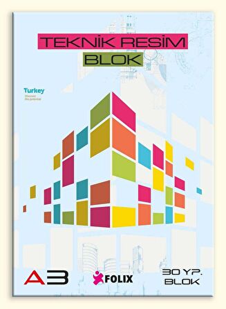 TEKNİK RESİM Bloknot A3 DİK 30 Yaprak