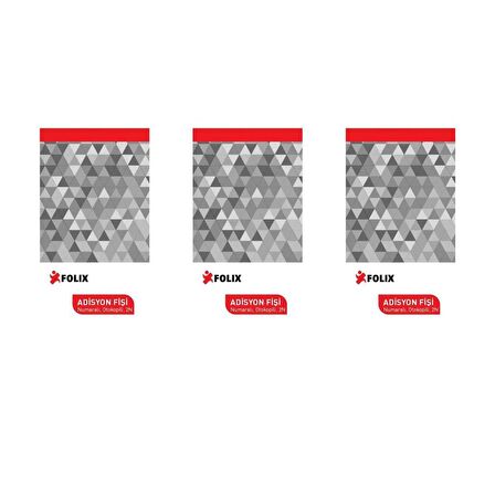 Folix Adisyon Fişi 2 Nüsha Otokopili 50 Yaprak 3'LÜ