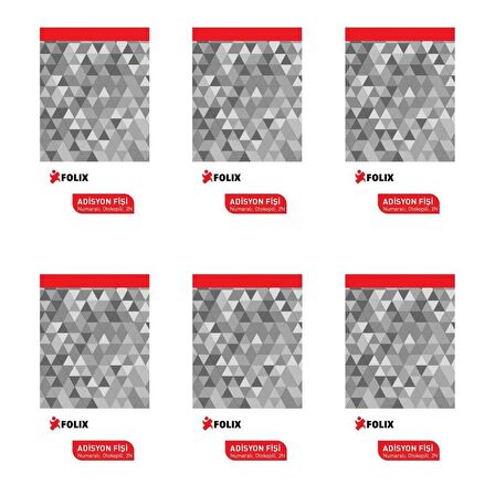 Folix Adisyon Fişi 2 Nüsha Otokopili 50 Yaprak 6'LI