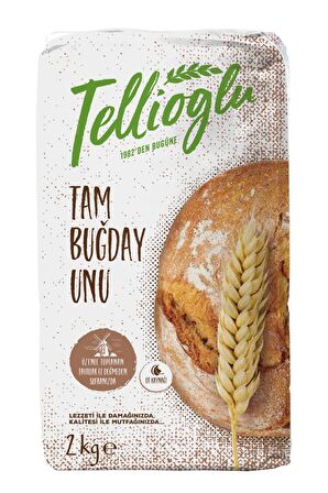 TELLİOĞLU TAM BUĞDAY UNU 2 KG