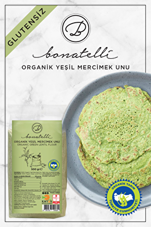 ORGANİK YEŞİL MERCİMEK UNU 500GR