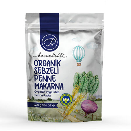 Organik Sebzeli Penne Makarna 300 G