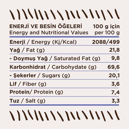 Çörekotlu Tuzlu Kurabiye 250 G