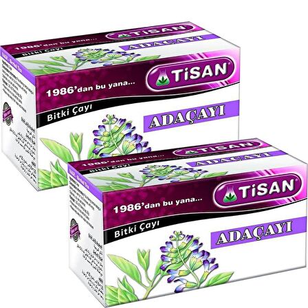 Tisan Adaçayı Bitki Süzen Poşet Çay 2'li 20 x 2.5 G