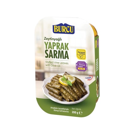 Burcu Zeytinyağlı Yaprak Sarma 200 gr x 8 li Kutu