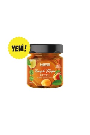 Şeker İlavesiz Karışık Meyve Reçeli 275 G x 2 Adet - %65 Meyve Oranlı Kayısı Şeftali Ayva Karışımı